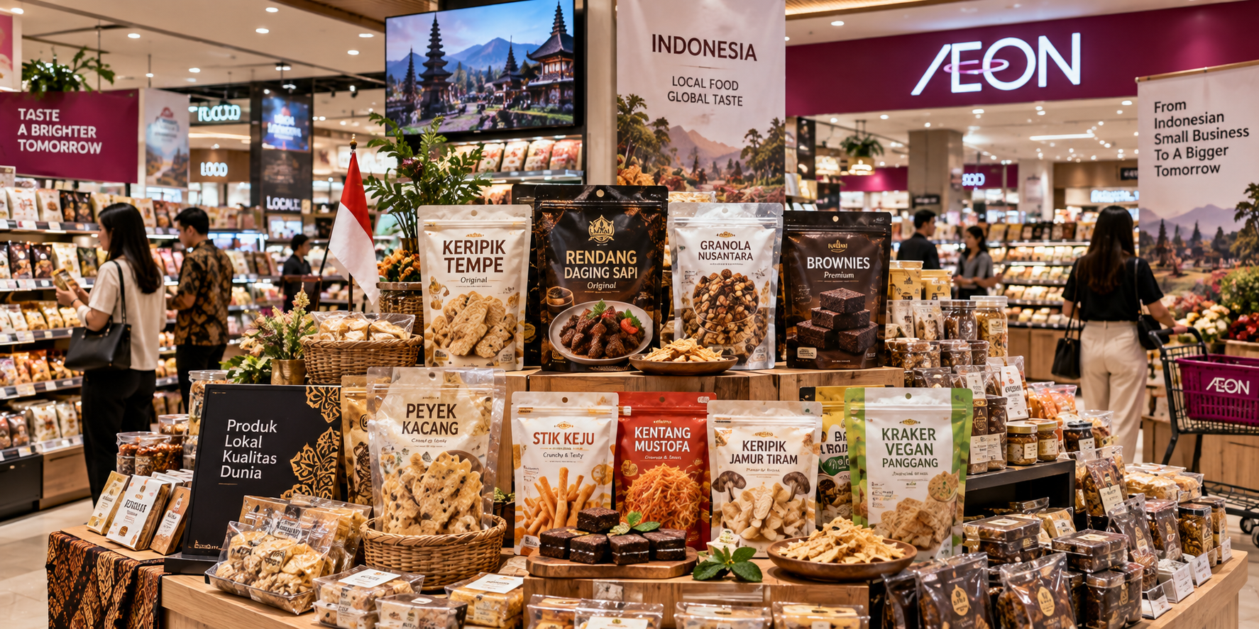 10 Produk UMKM Pangan Tembus 19 Gerai AEON