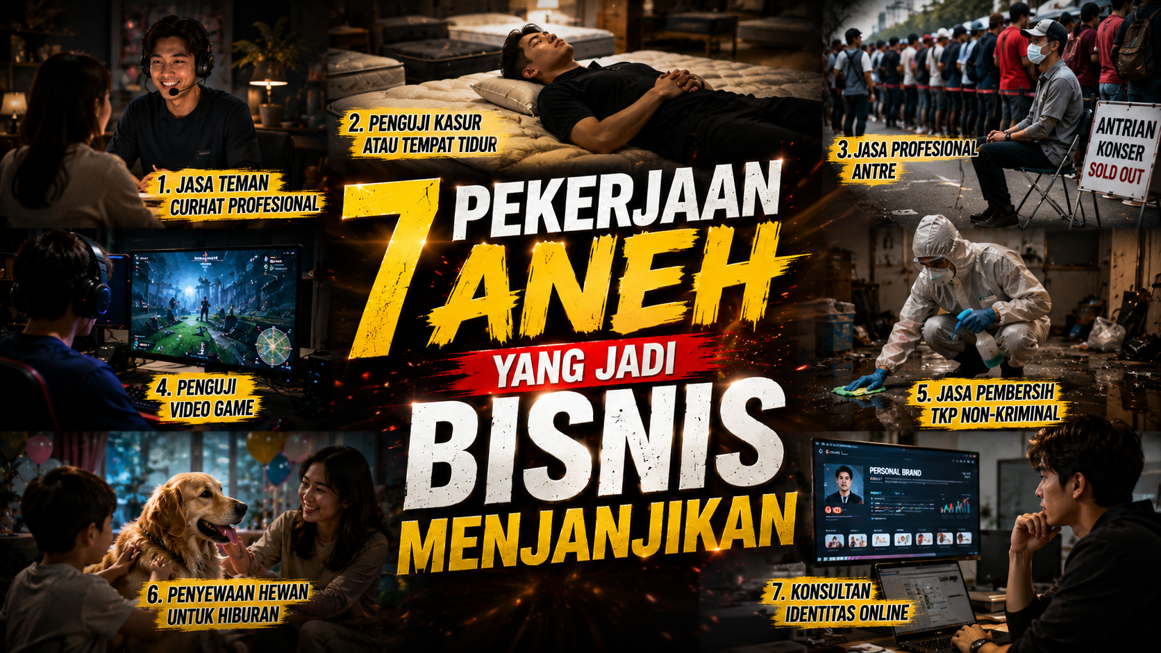 7 Pekerjaan Aneh yang Menjadi Bisnis Menjanjikan